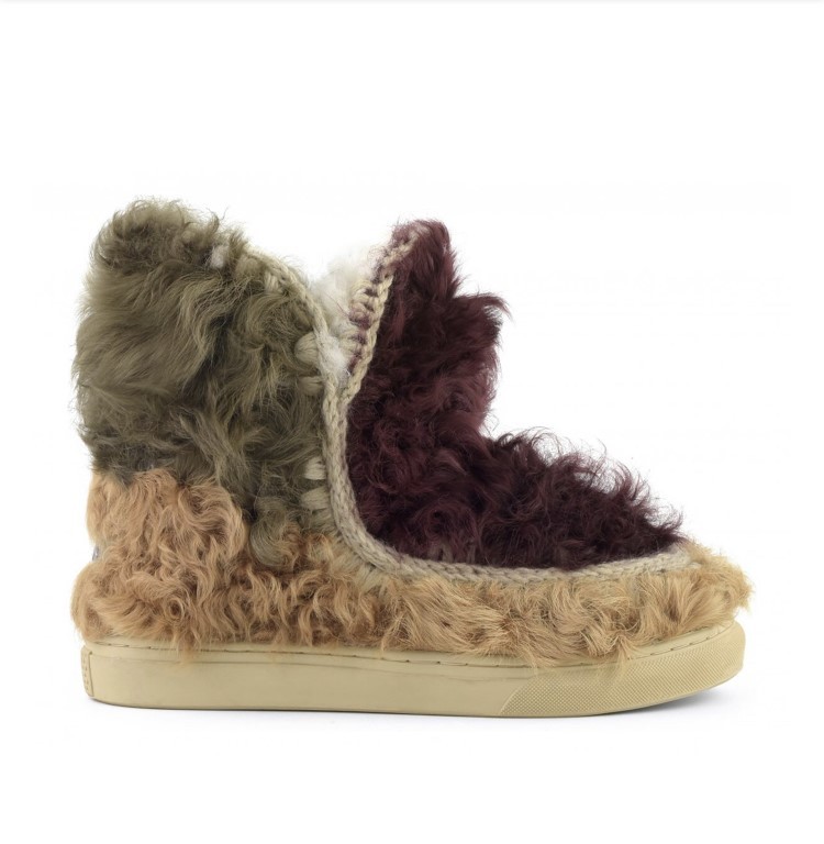 Mou eskimo sneaker cheaking fur mixed
