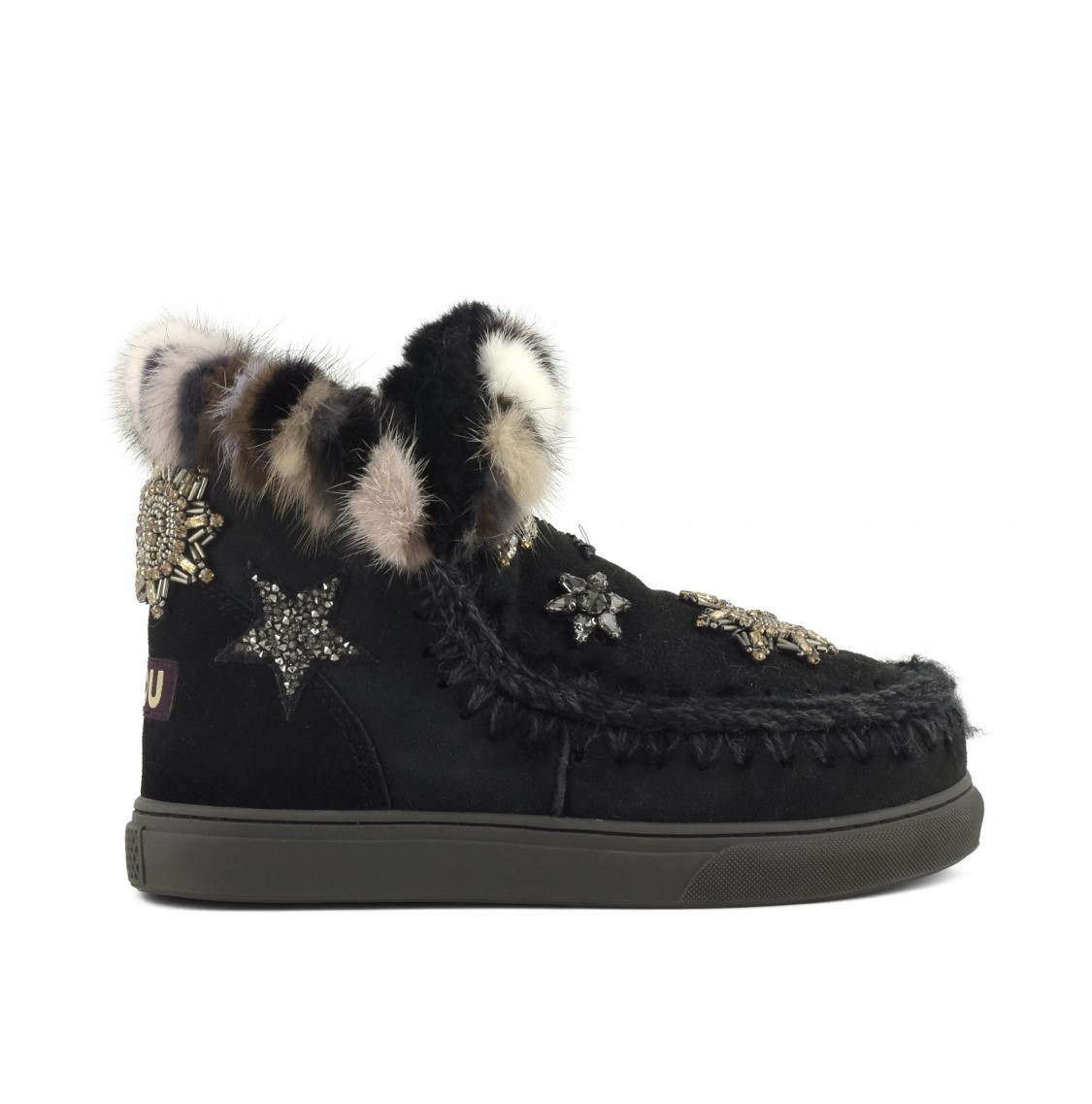 Mou sneaker star patches & mink
