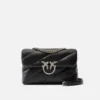 Classic love bag puff maxi quilt negro con hebilla plata