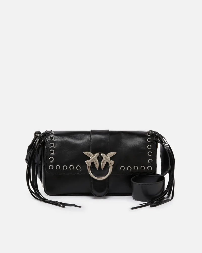 Bolso love bag slouchy con flecos