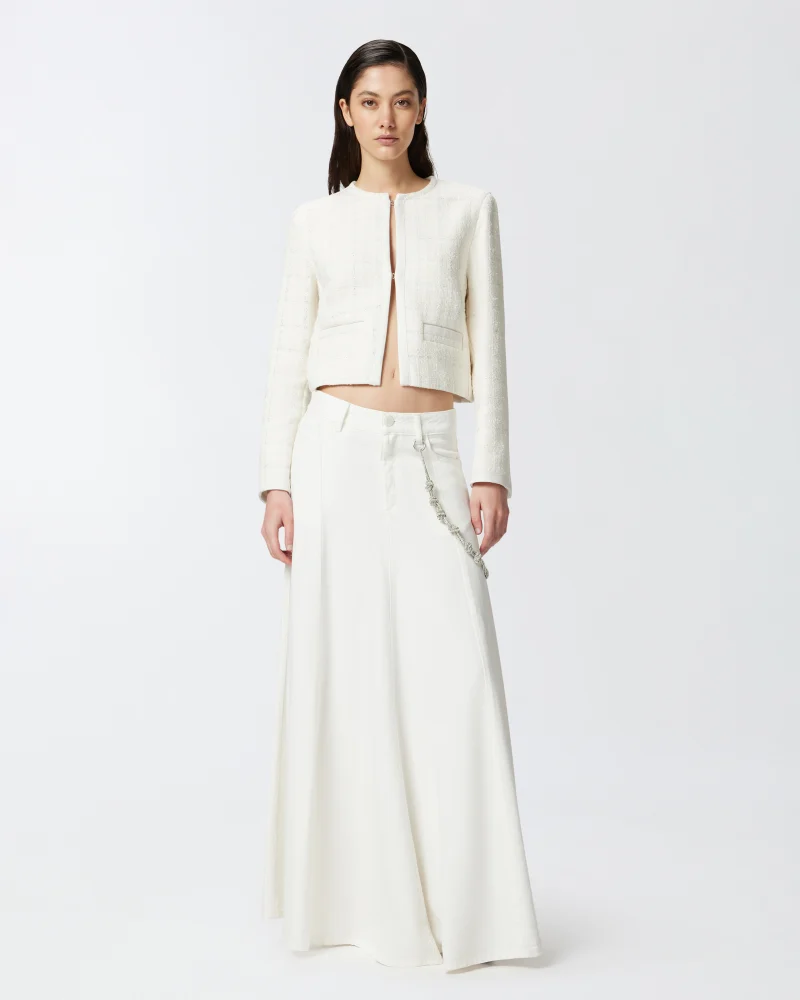 Maxi falda con detalle de cadena