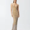 Vestido de corte sirena con lentejuelas