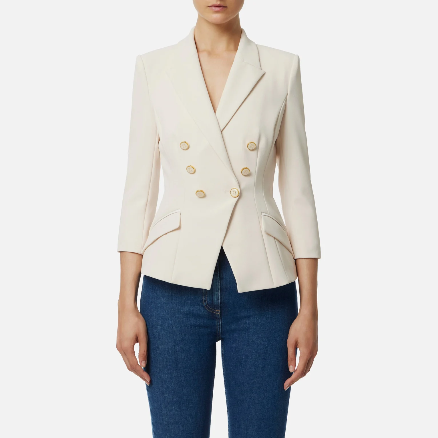 Chaqueta de doble crepe