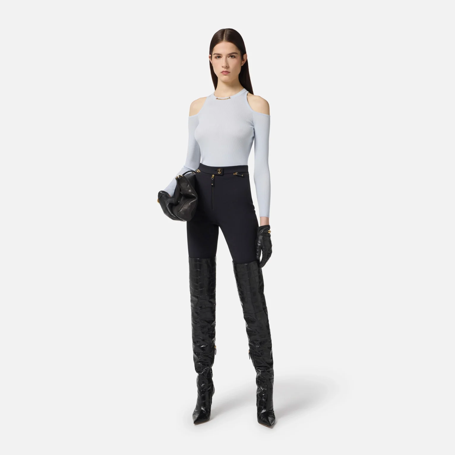 Pantalón de doble crepe