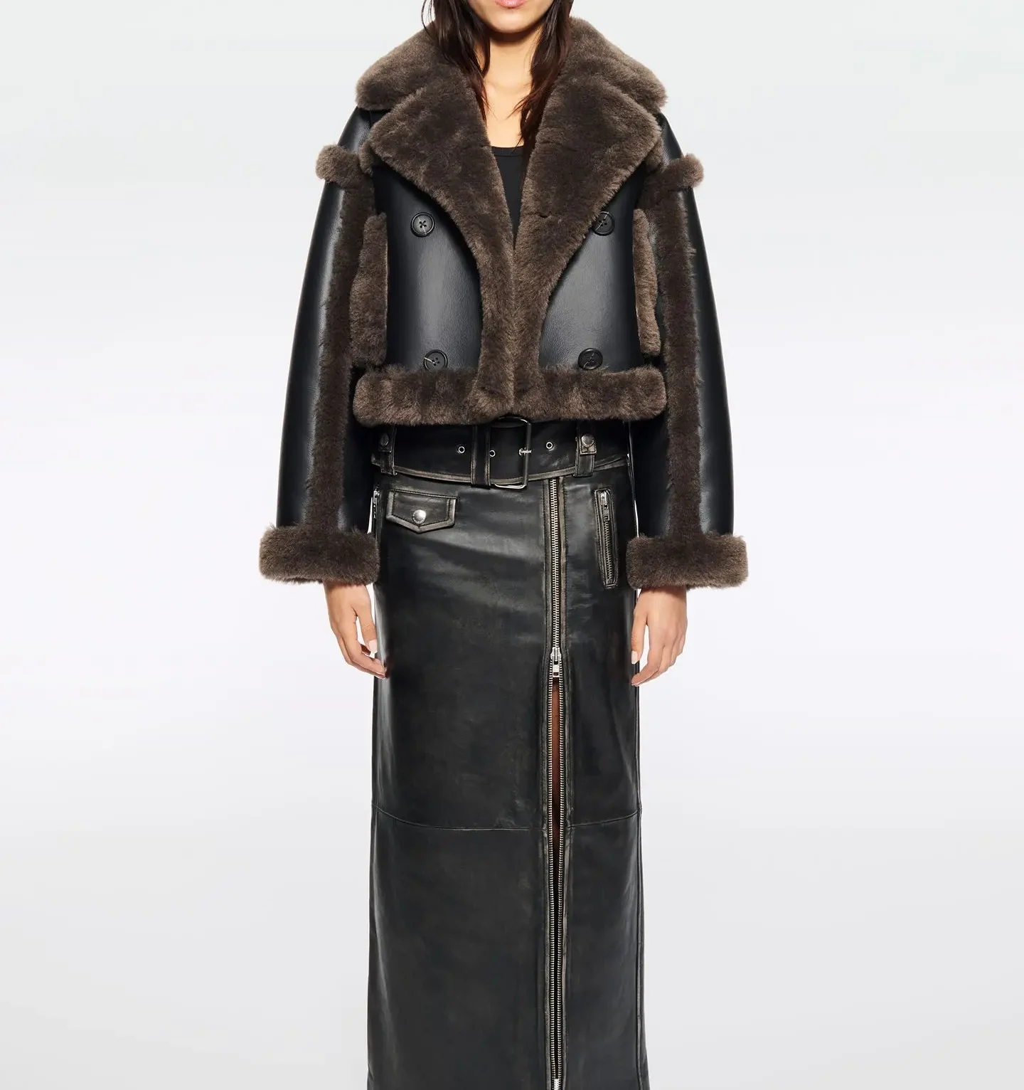 Kristy Jacket black/dark brown