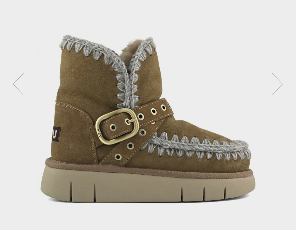 Mou bounce boot buckle strap