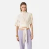 Blusa de georgette de viscosa