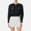 Bomber de tela de lona