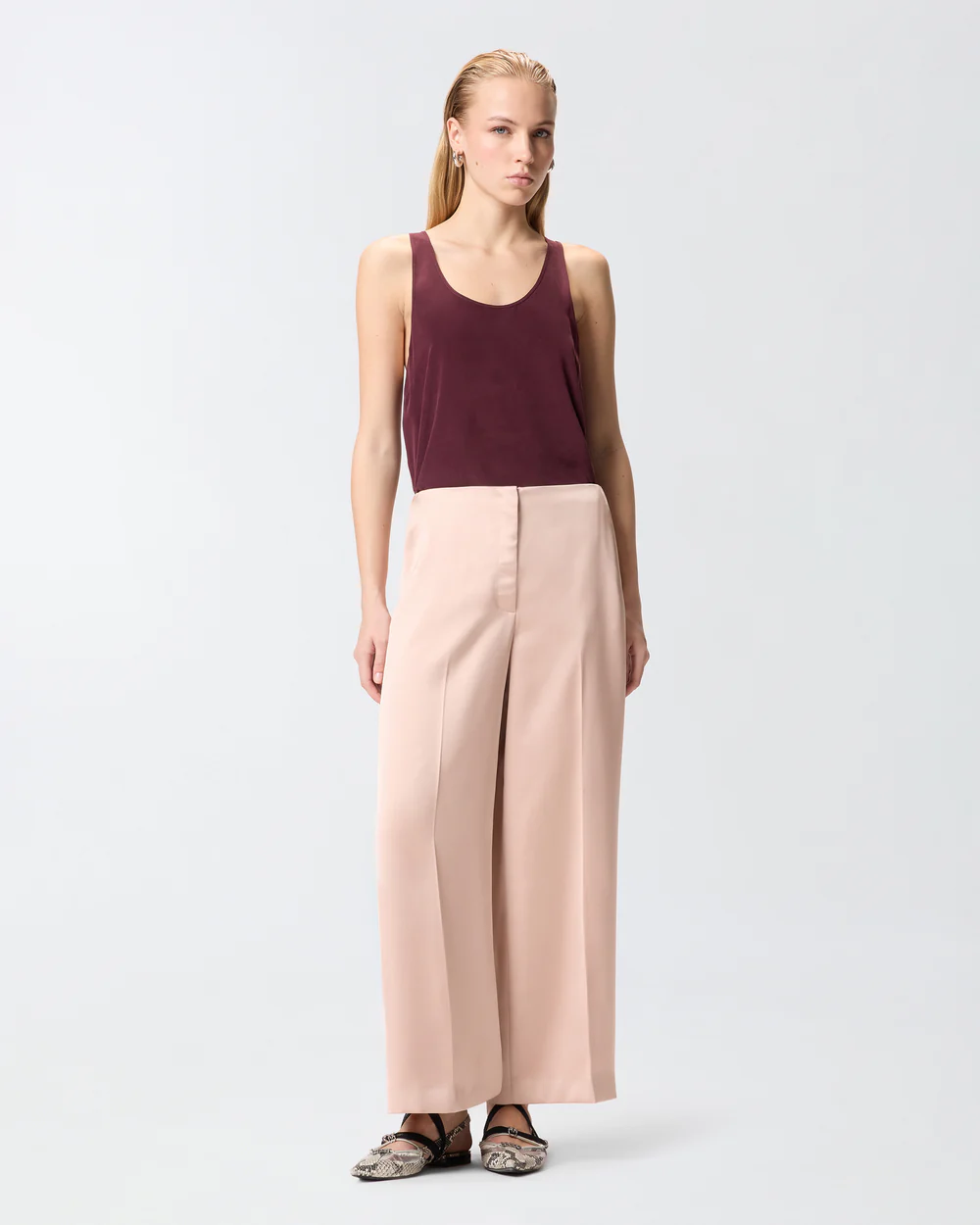 Pantalones de satén