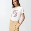Camiseta con estampado de estrella disco Pinko Sour