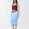 Falda midi ceñida en jacquard