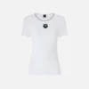 Camiseta de canalé con bordado love birds