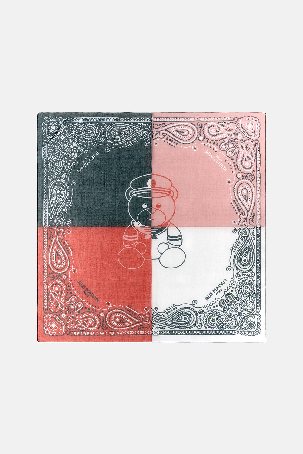 Scarf paris bandana black