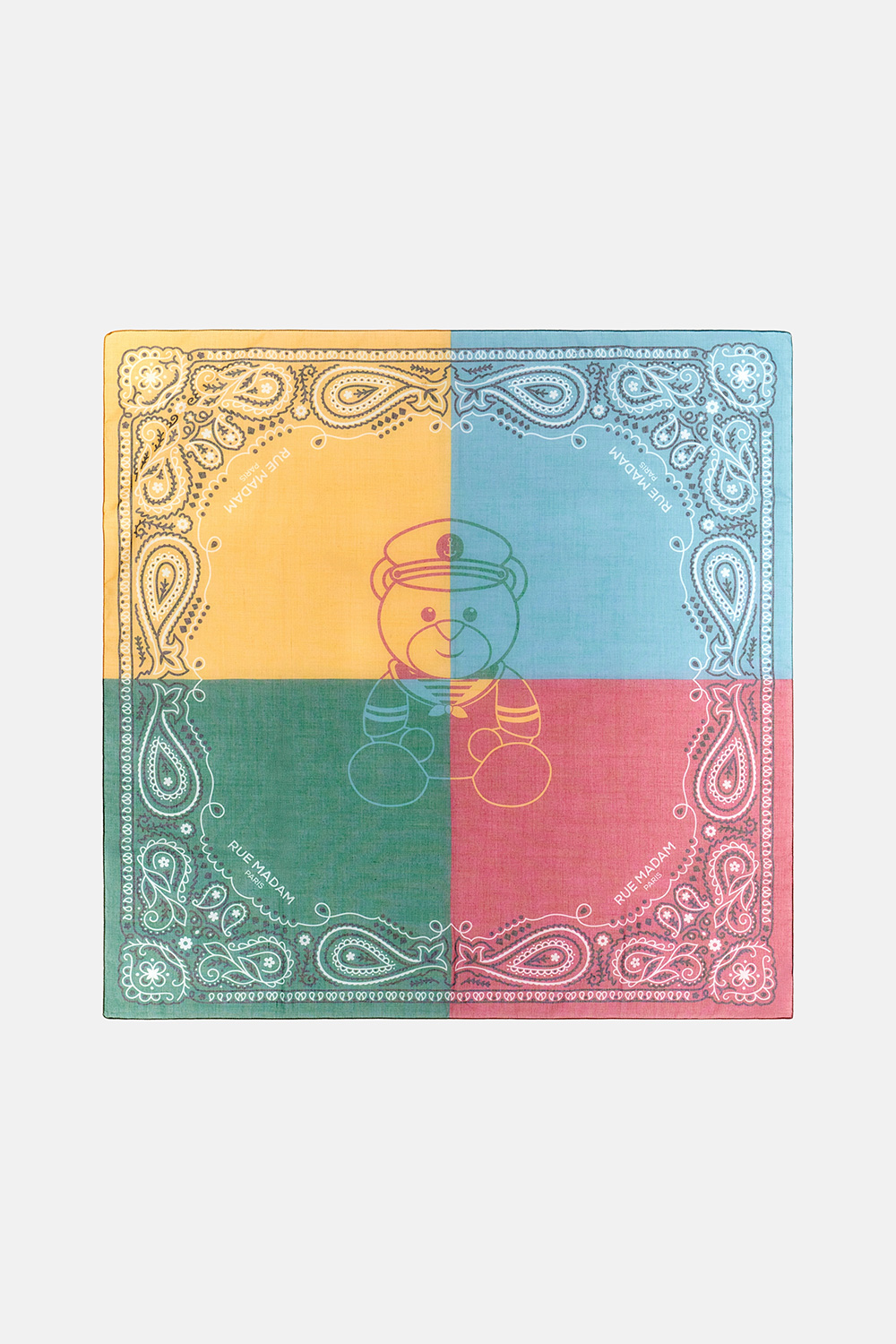 Scarf paris bandana green
