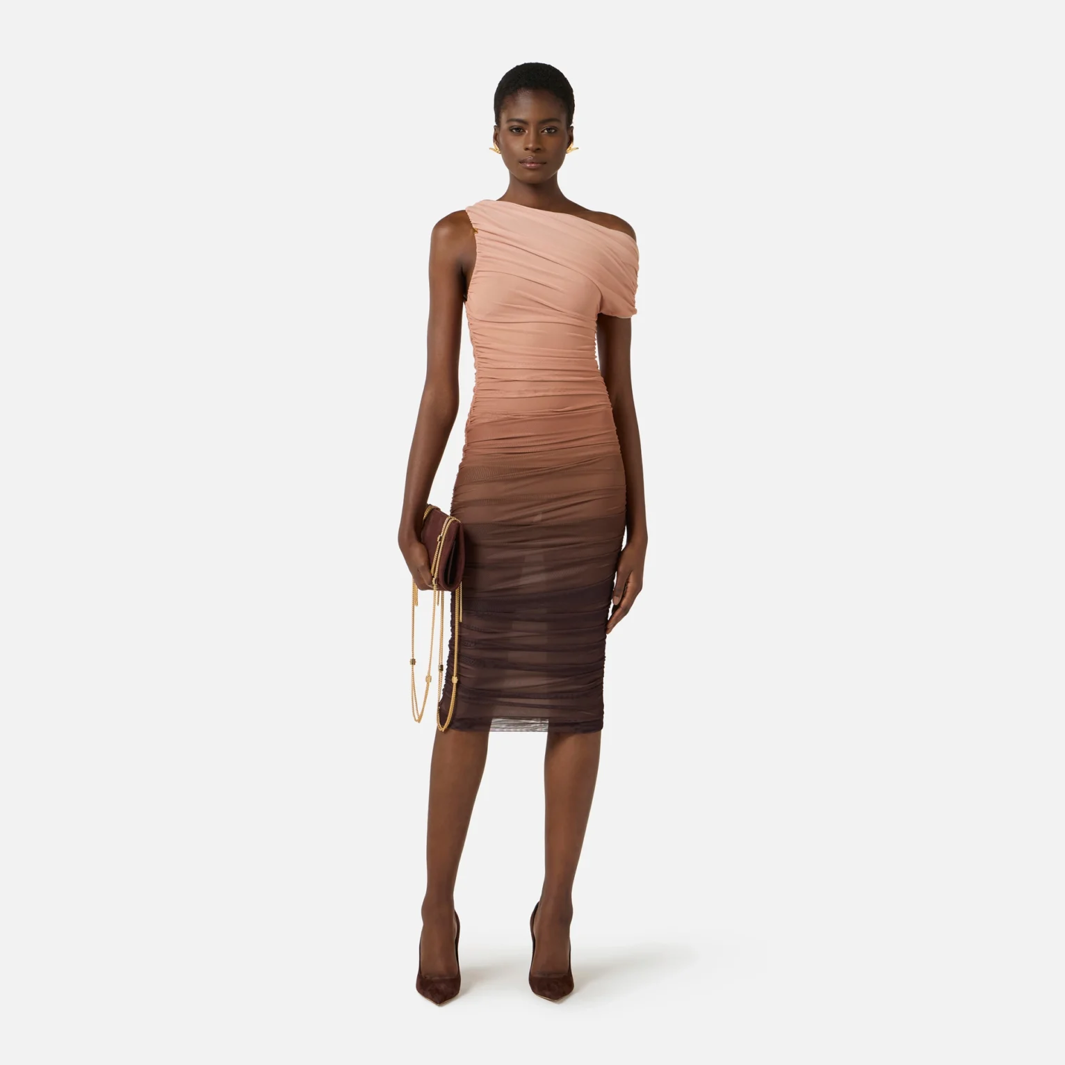 Vestido de tul degradé