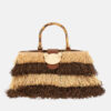 Bolso riad fringes basket brown