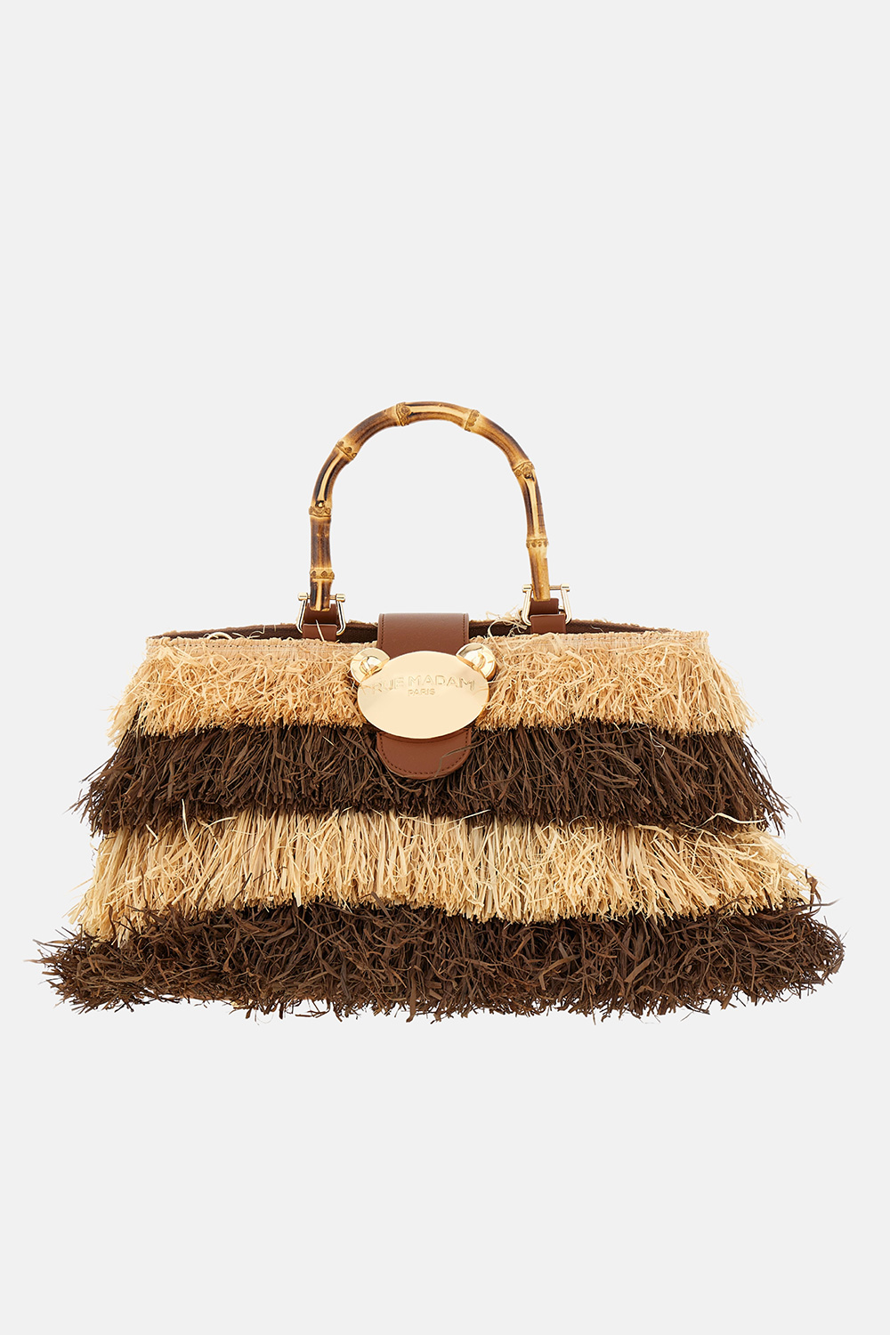 Bolso riad fringes basket brown