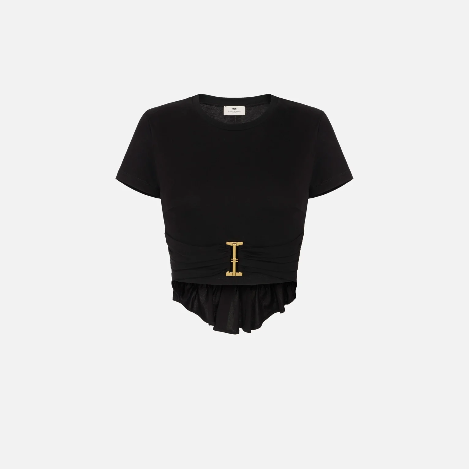 Camiseta de algodón con detalle joya