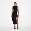 Vestido de punto con detalles 3D