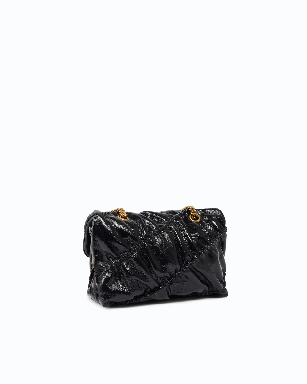 Bolso mini love bag puff de piel new shiny acolchada - Imagen 3