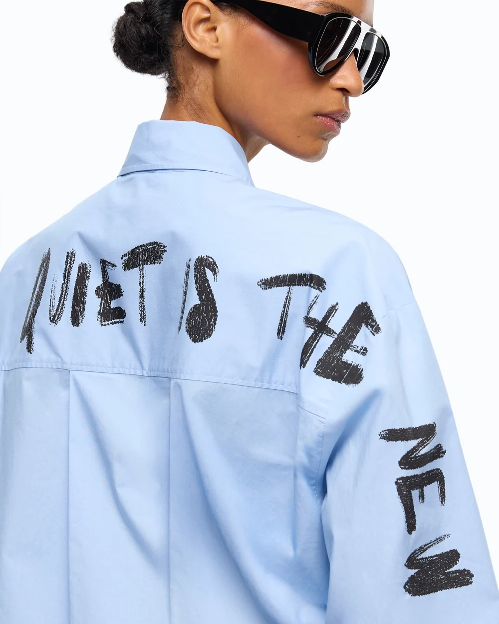 Camisa de algodón ¨Quiet is the new punk¨ - Imagen 4