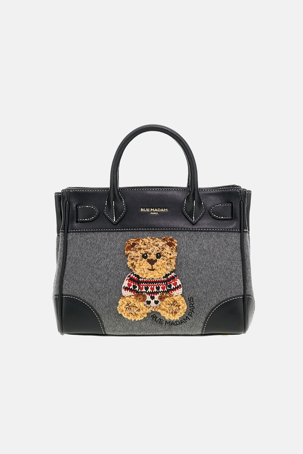 Bolso marvin love mini tote grey