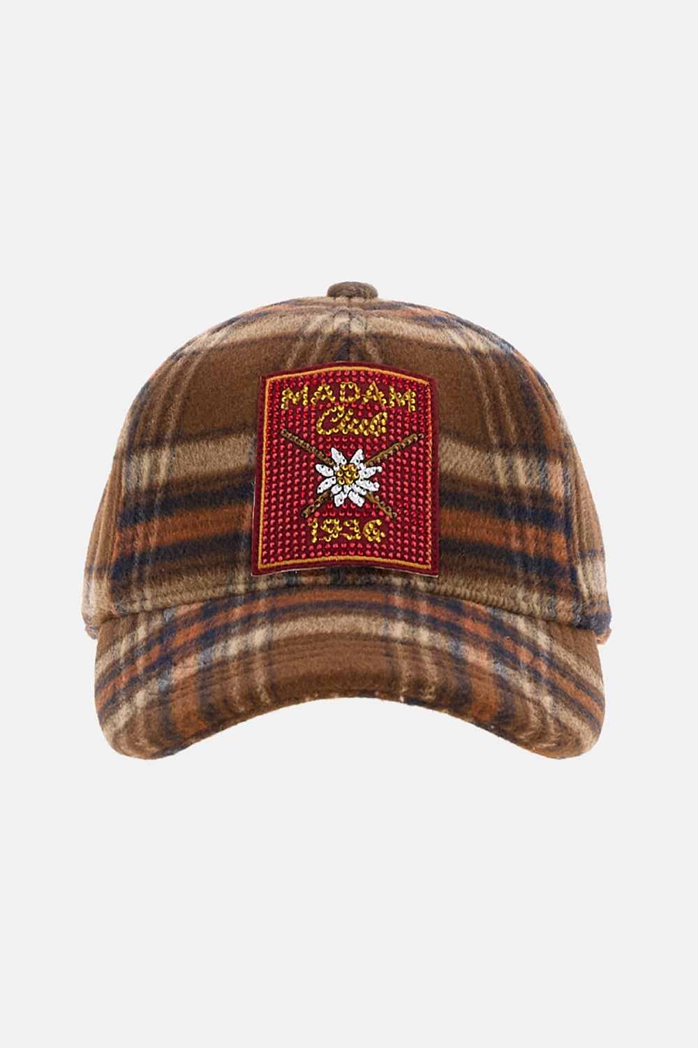Chamonix cap tartan orange