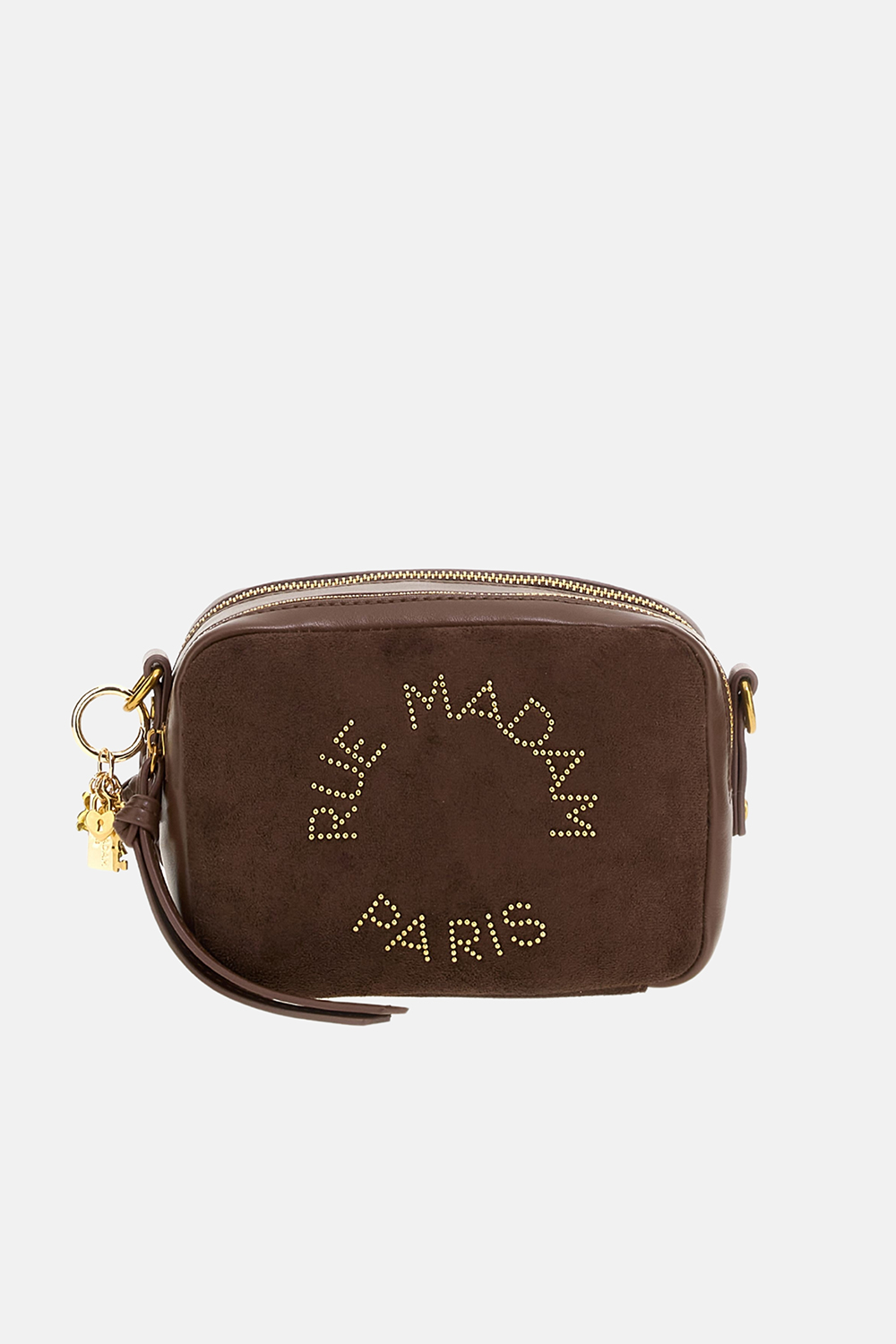 Bolso la camera shoulder bag suede brown