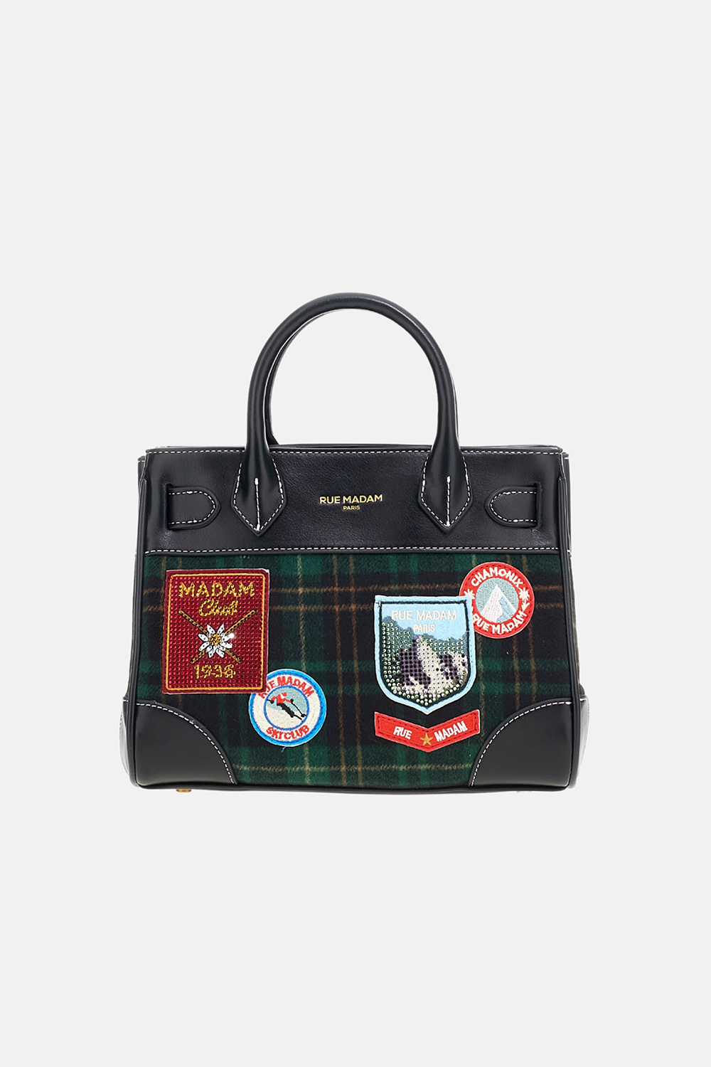 Bolso chamonix mini tote tartan green