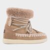 Mou new inner wedge suede lace up
